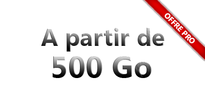 500 Giga-octets pour professionnel